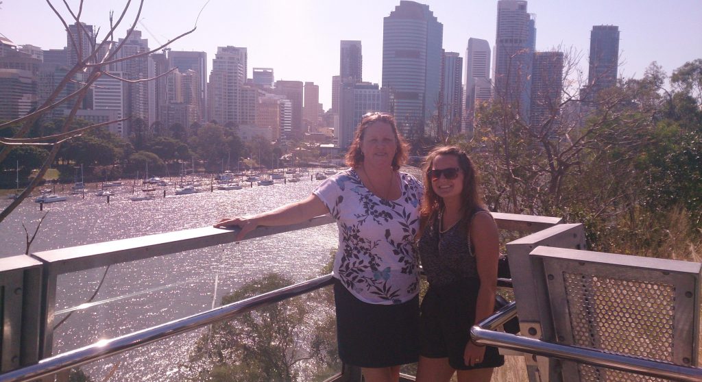 Brisbane river lookout Queensland Australia