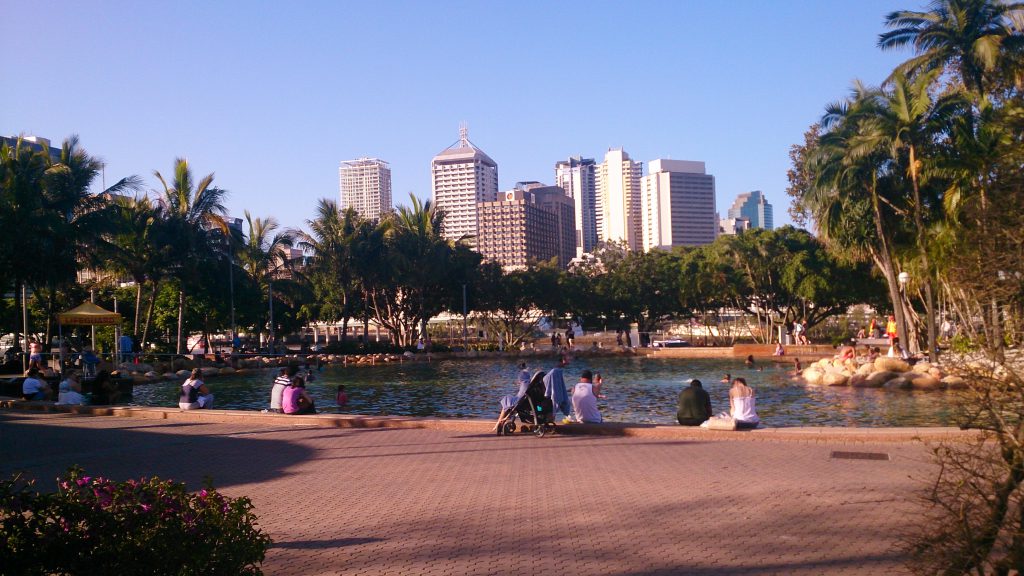 South Bank Brisbane city center Australia