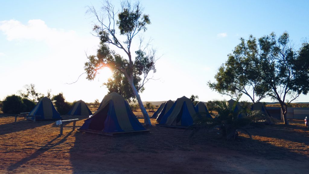 kamperen in de outback van Australië