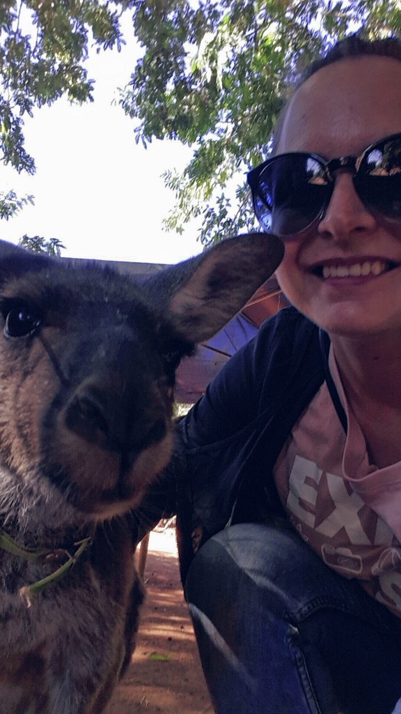 Kangaroo selfie Australia