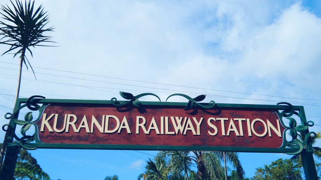 Kuranda Railway Station sign