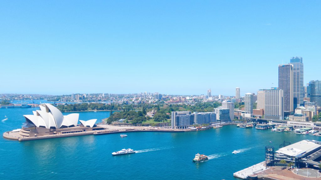 view Sydney Harbour Austalia