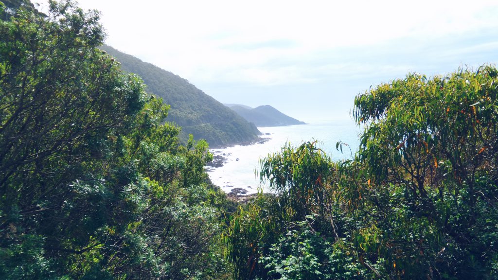 Uitzicht langs de Great Ocean Road