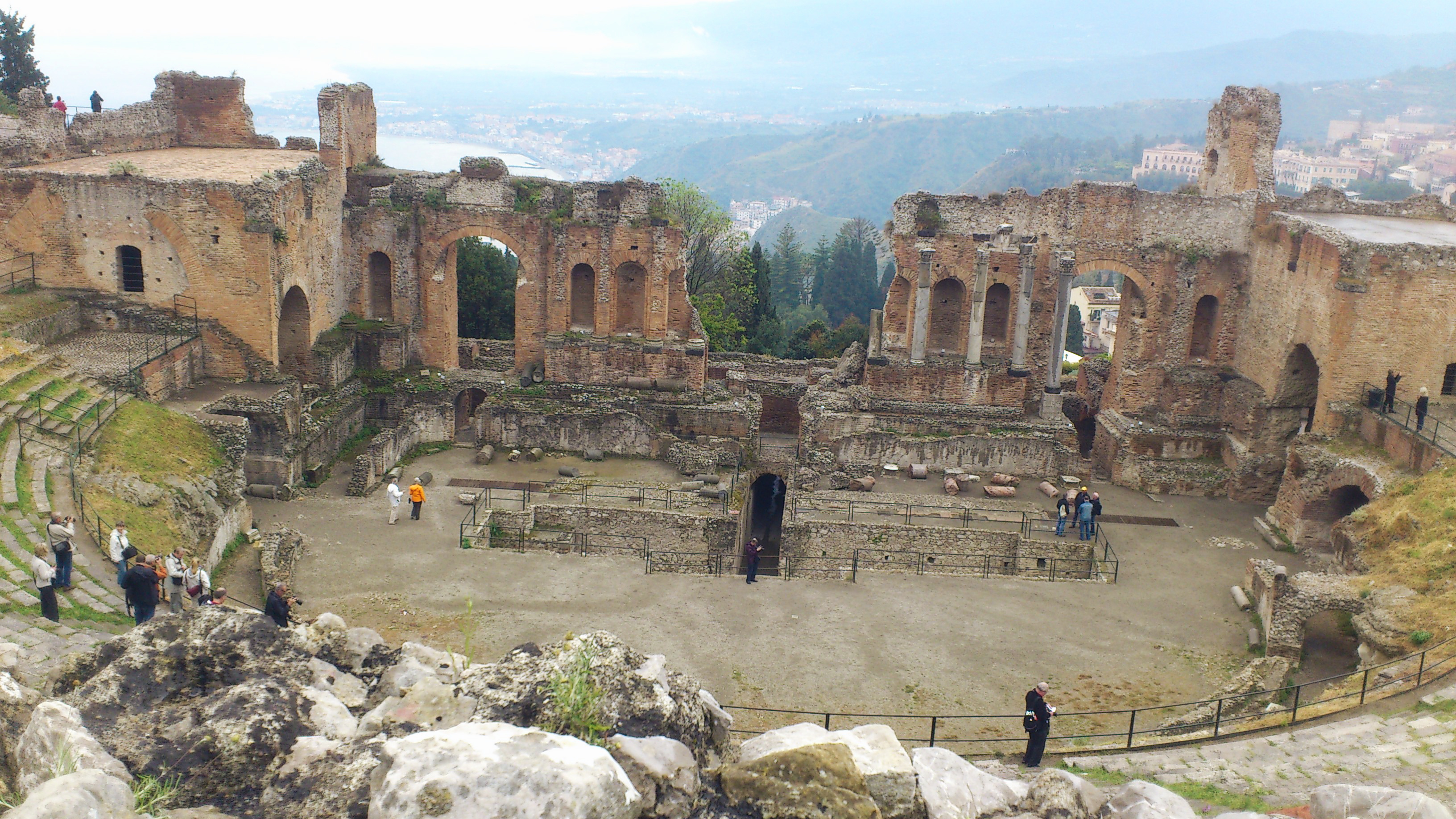 Teatro Greco Taormina Sicily view