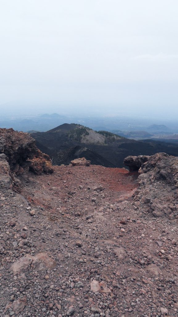 View from top Etna Sicily