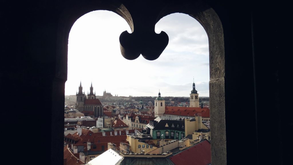 The golden city from Powder Tower