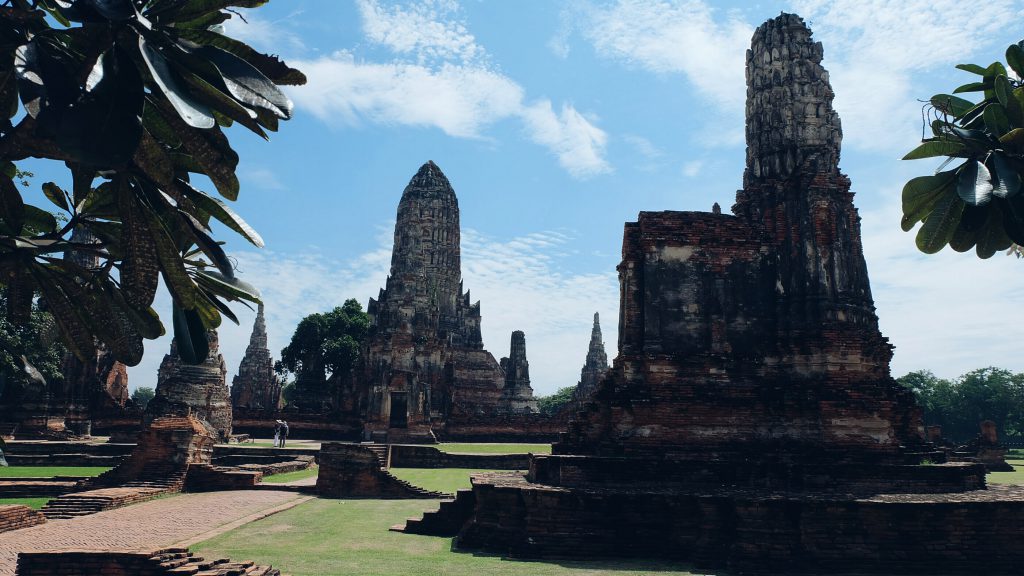 beautiful prangs Wat Chai Watthanaram Ayutthaya