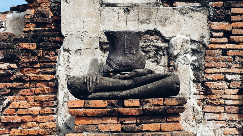 headless Buddha statue Wat Maha That Ayutthaya