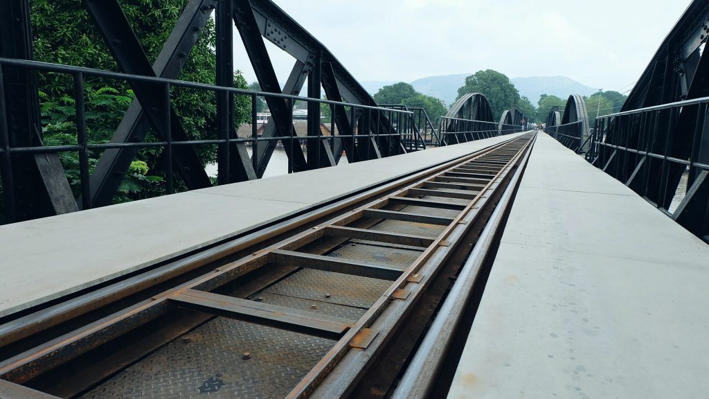 Death Rail Bridge River Kwai Kanchanaburi Thailand