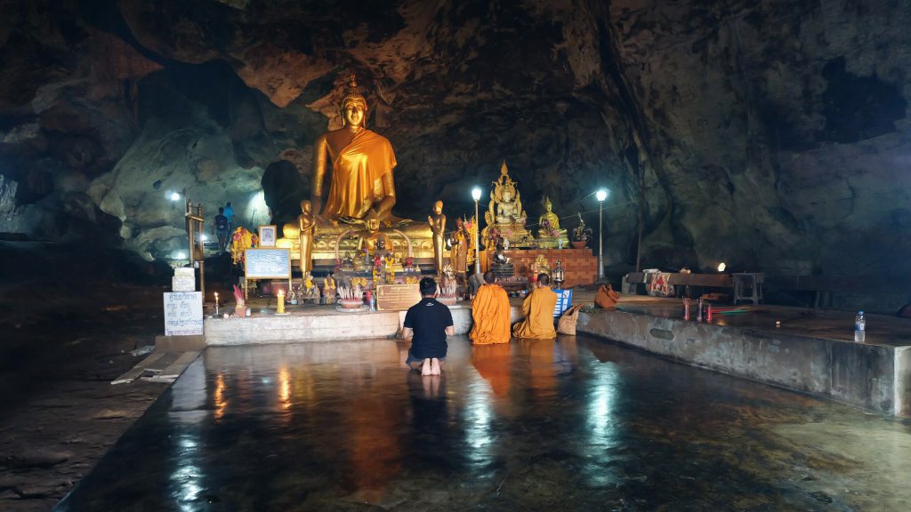 Buddha Krasae cave Kanchanaburi
