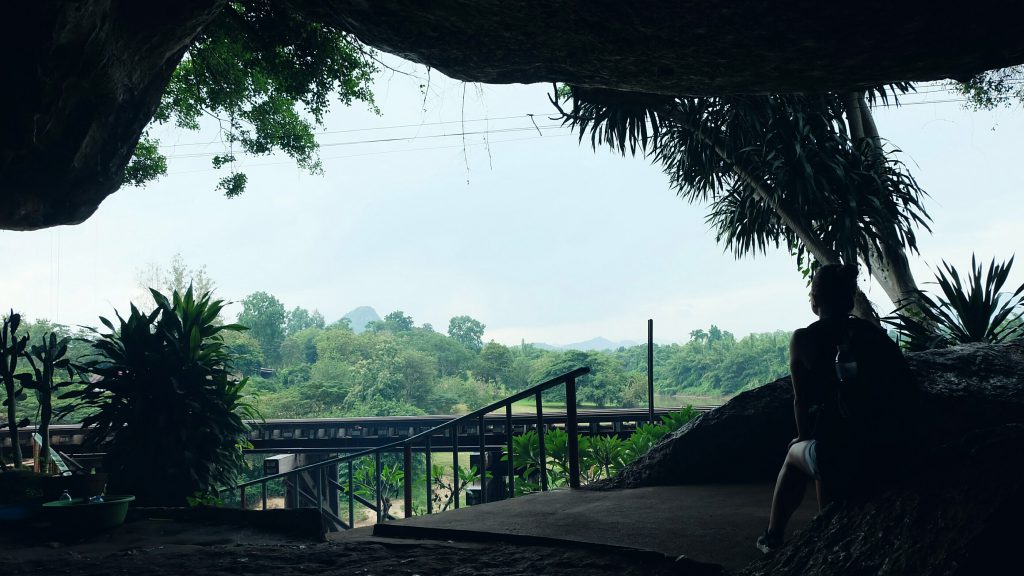 View from Tham Krasae on Death Rail Kanchanaburi