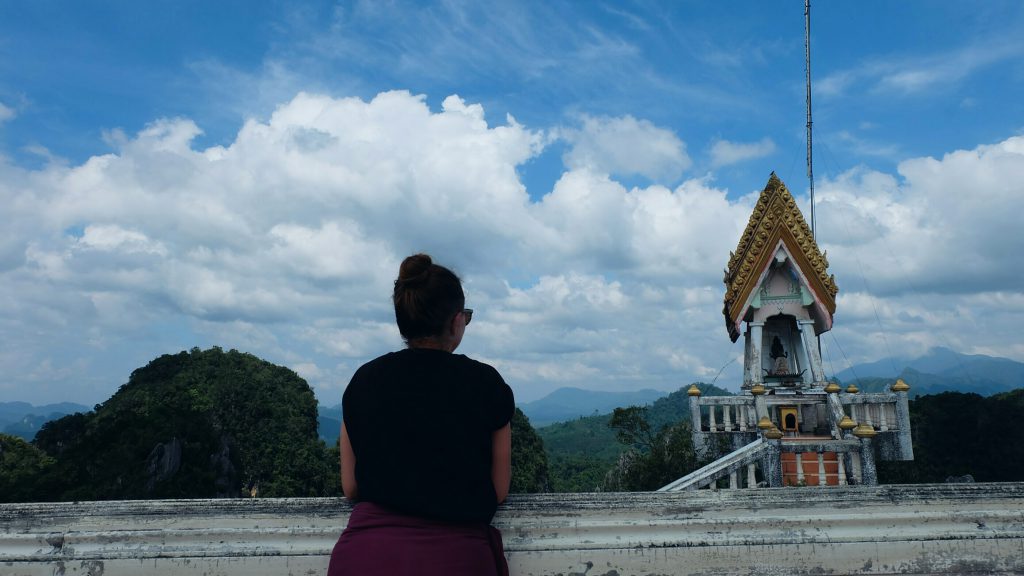 top of mountain view Tiger Cave Temple Krabi Thailand