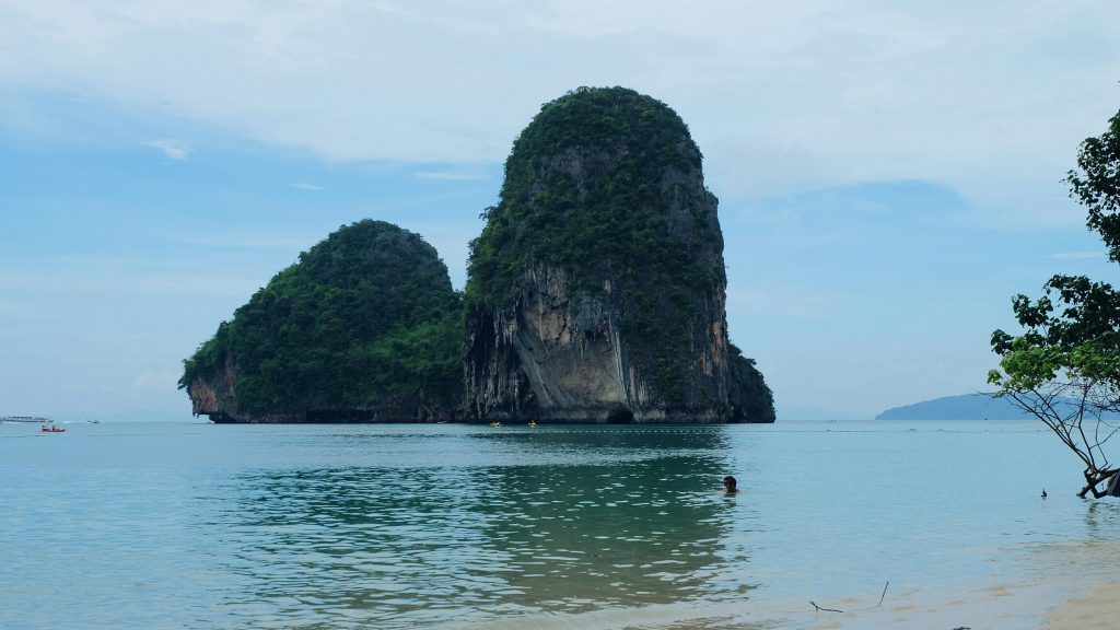 famous Phra Nang Beach Krabi Thailand