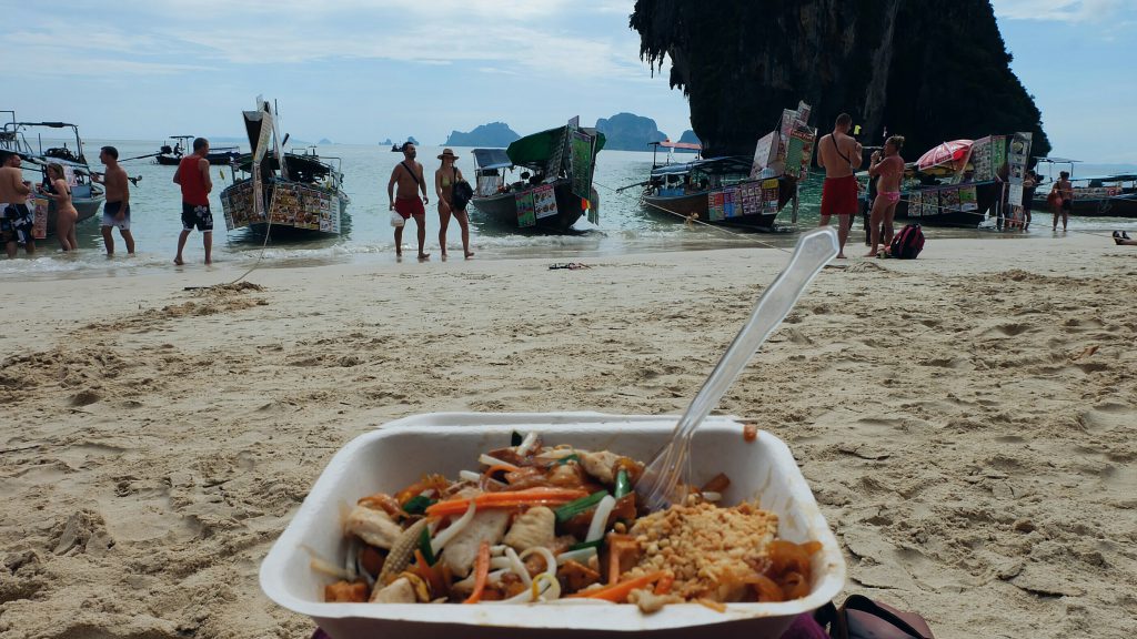 Beach food Phra Nang Railay Thailand