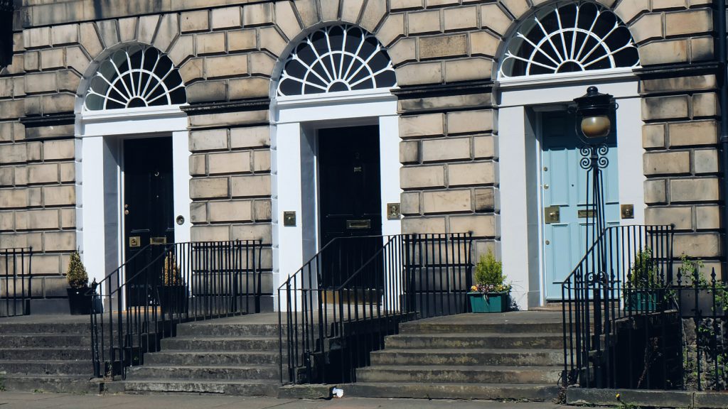 New Town city houses Edinburgh