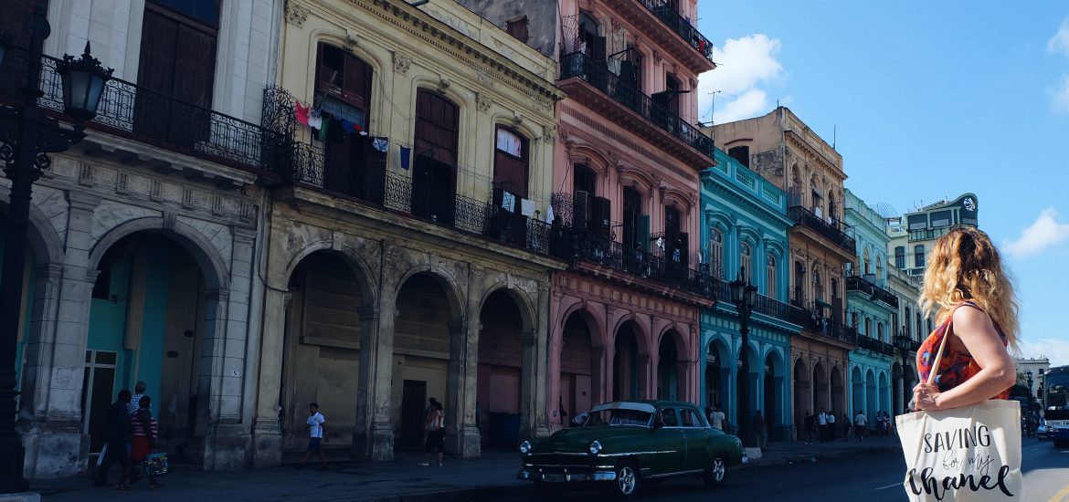 Colourful Paseo Marti Havana Cuba