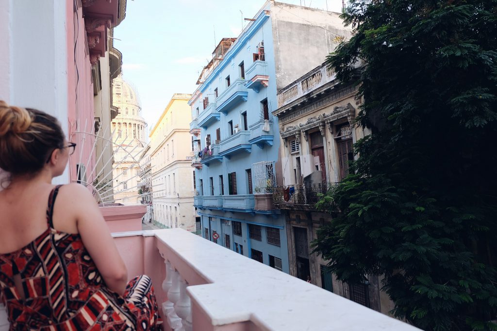 Balcony view casa Centro Havana Cuba