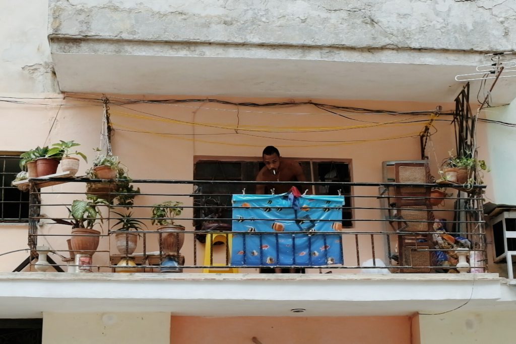 Balcony portrait Havana Cuba