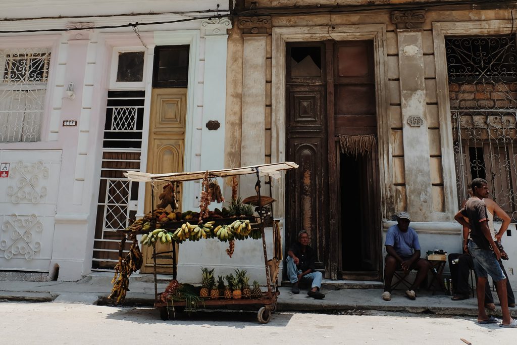 street vendors at work Centro Habana Cuba