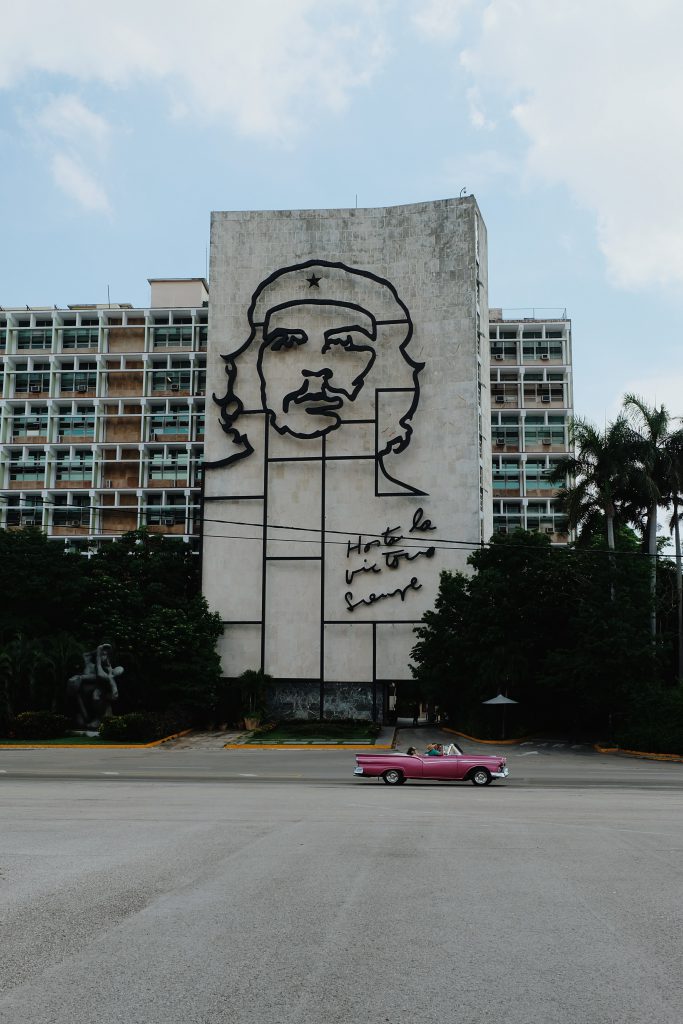 pink cadillac Plaza de la Revolucion Havana