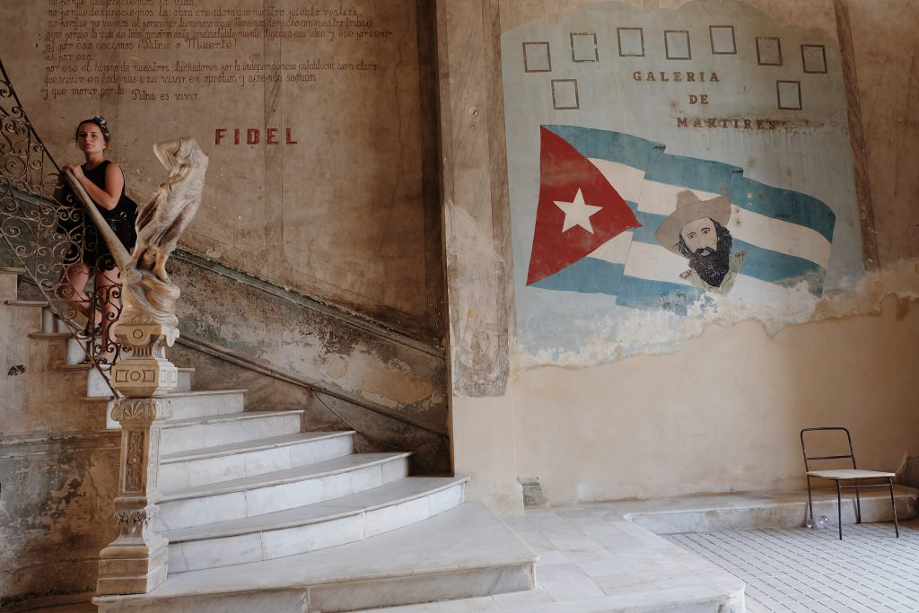 staircase La Guarida restaurant Havana