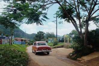 Viñales village classic car