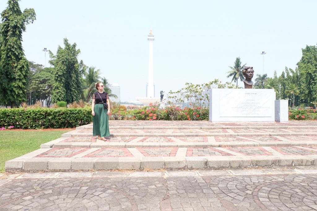 Monas quiet park monument Jakarta Java