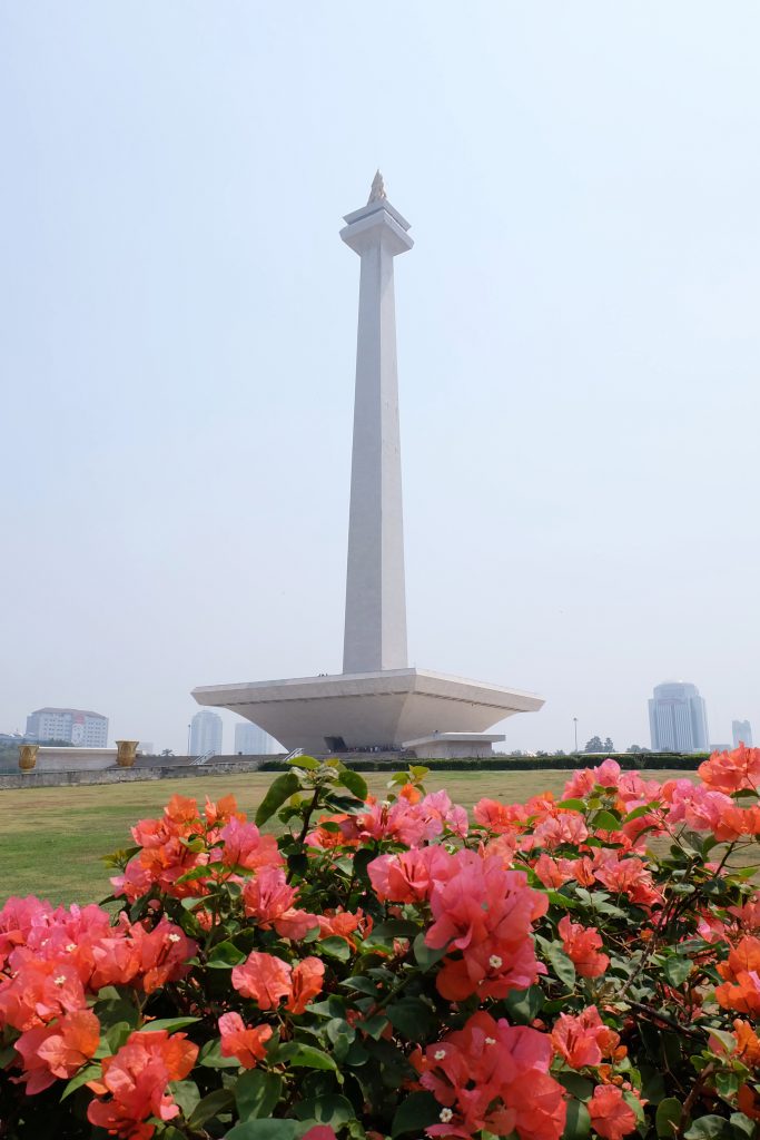 picture Monas flowers Jakarta Java Indonesia