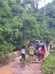 making new friend jungle Surinam