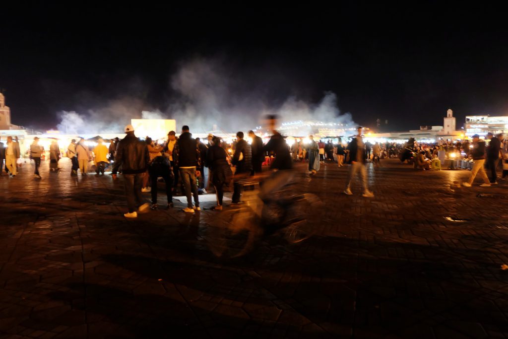 Djemaa el Fna at night time