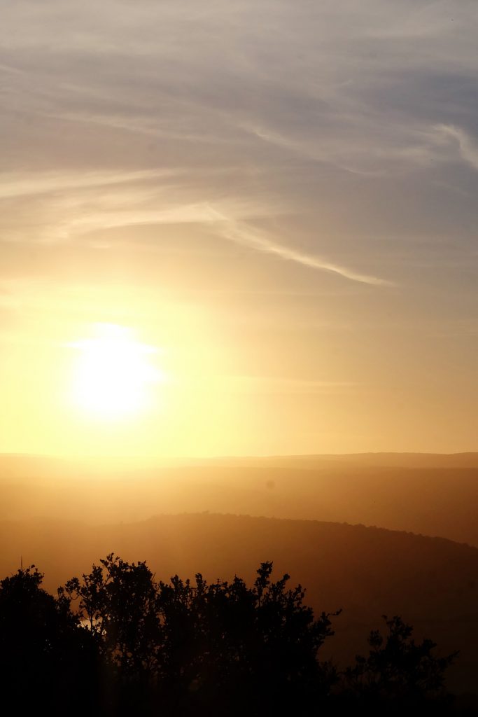 sunset at Sibuya Game Reserve SA