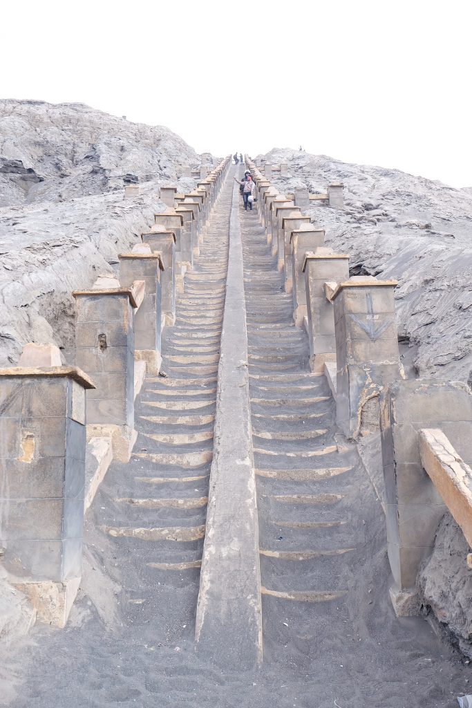 Mount Bromo staircase Semeru National Park Java