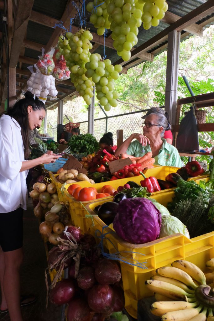 Sunday morning market Cahuita Limon Costa Rica