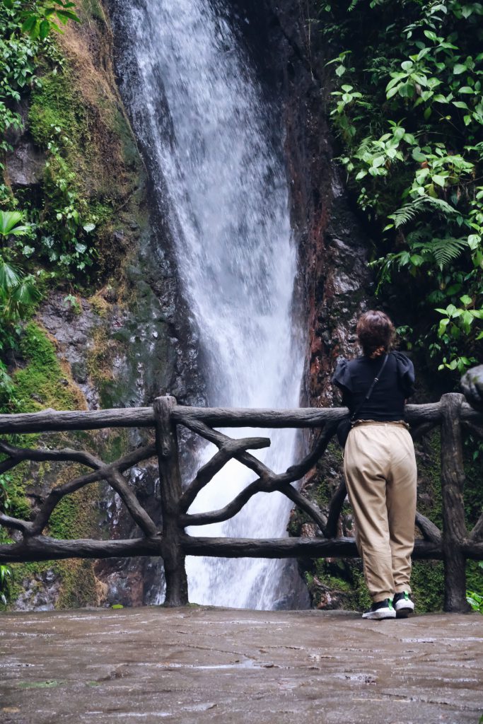 waterfall Mistico Hanging Bridges park Costa Rica