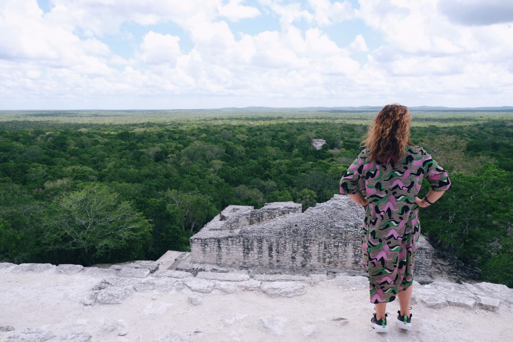 Viewpoint Maya Kingdom Calakmul ruins Mexico