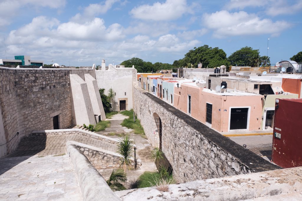 old city walls Campeche Mexico