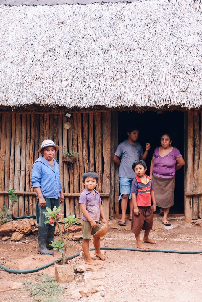 La familia de Mexico Yucatan