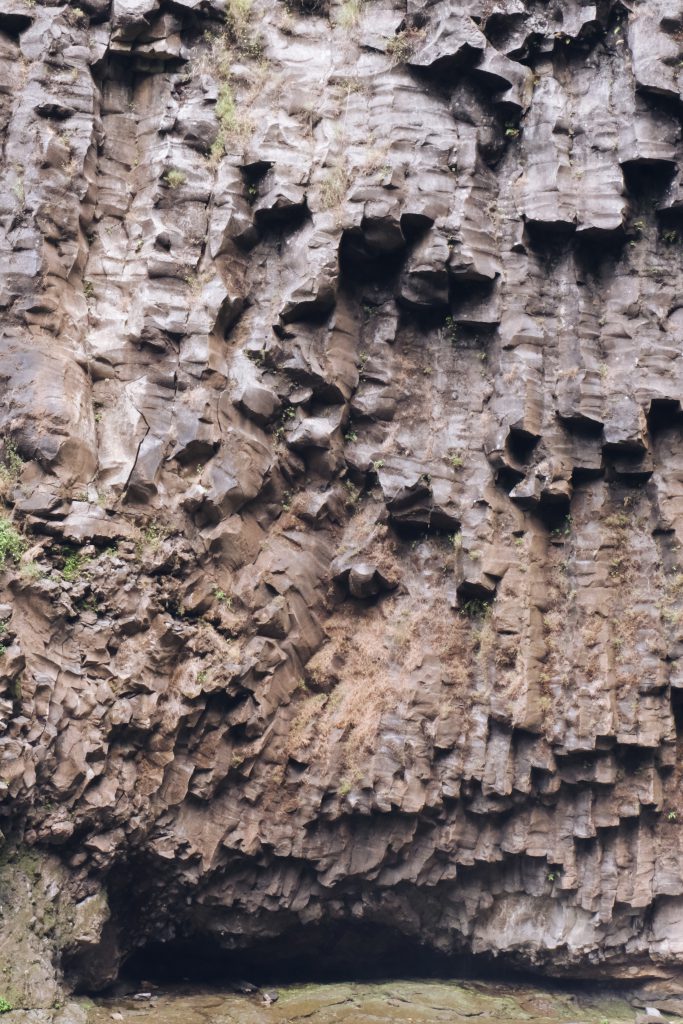 rock wall Takapala waterfall Malino Sulawesi