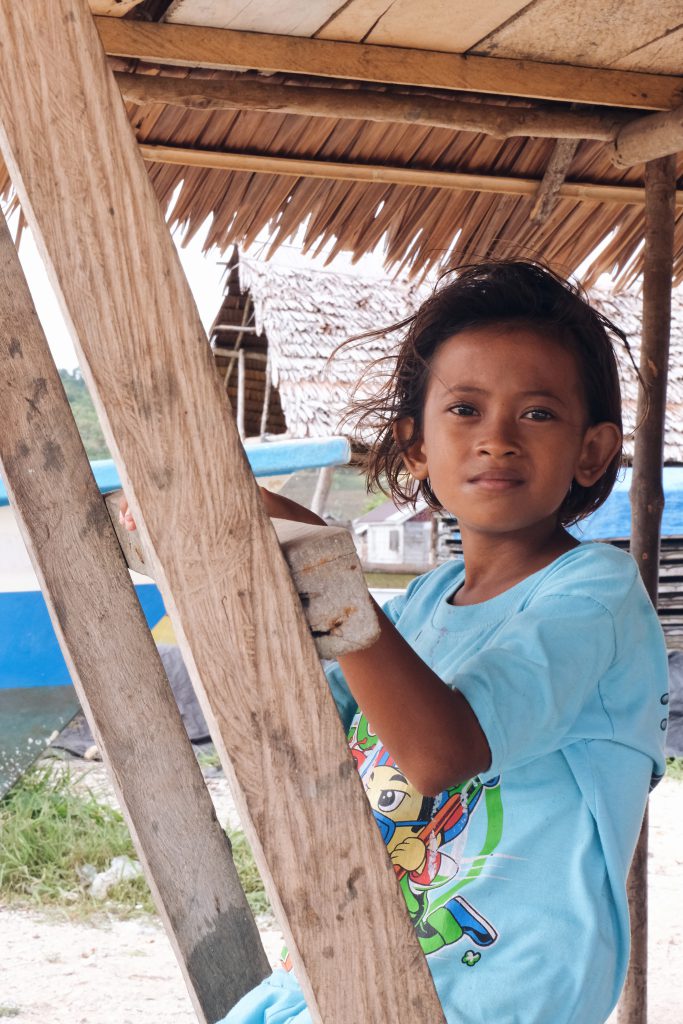 portret local kid Baju Village Banggai Central Sulawesi