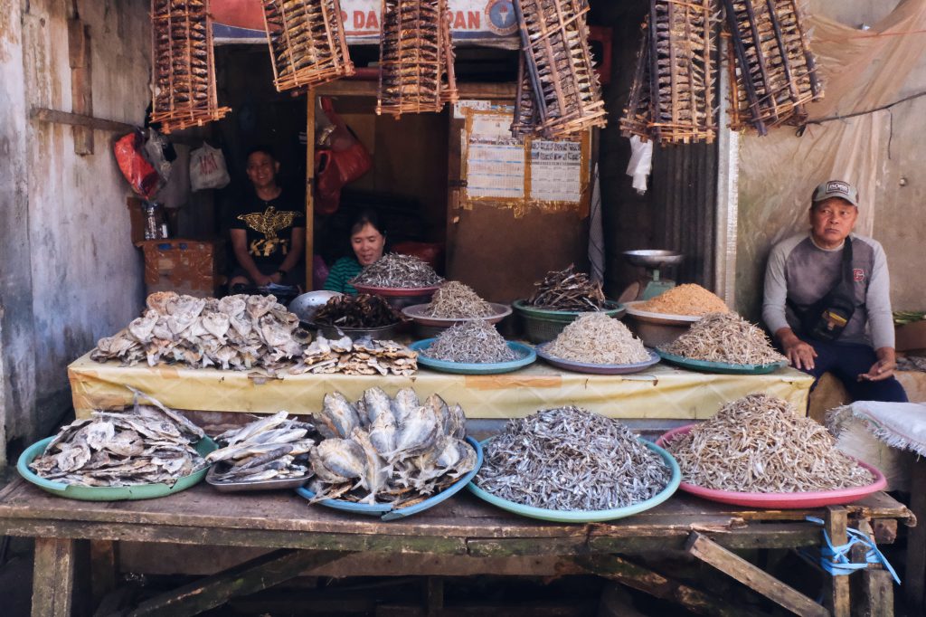 ikan asin local market Tomohon North Sulawesi