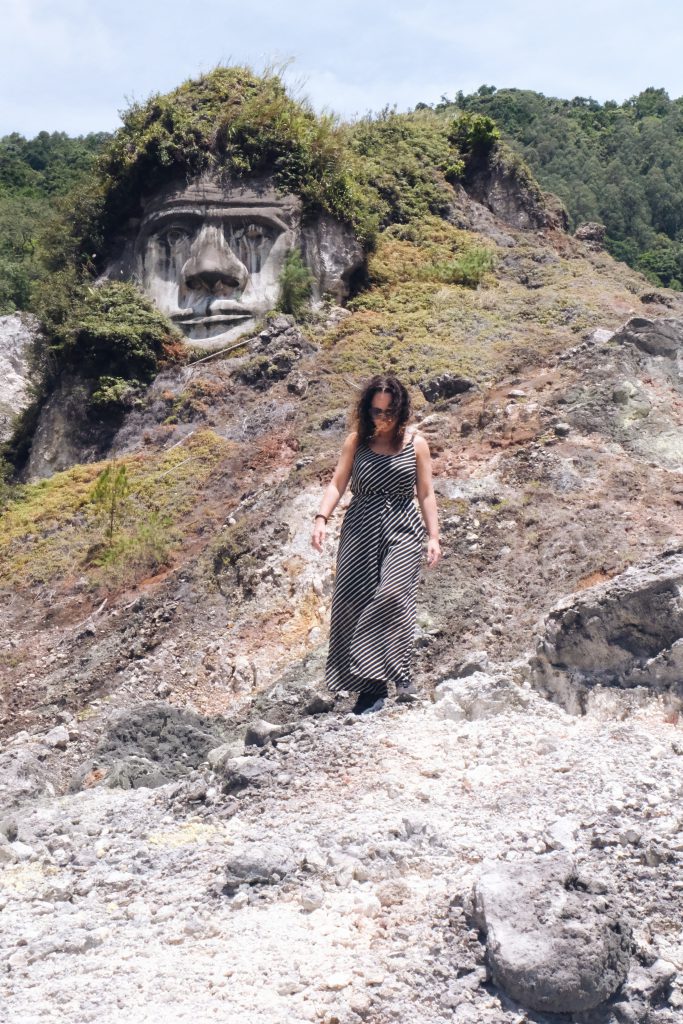 stone face Bukit Kasih North Sulawesi