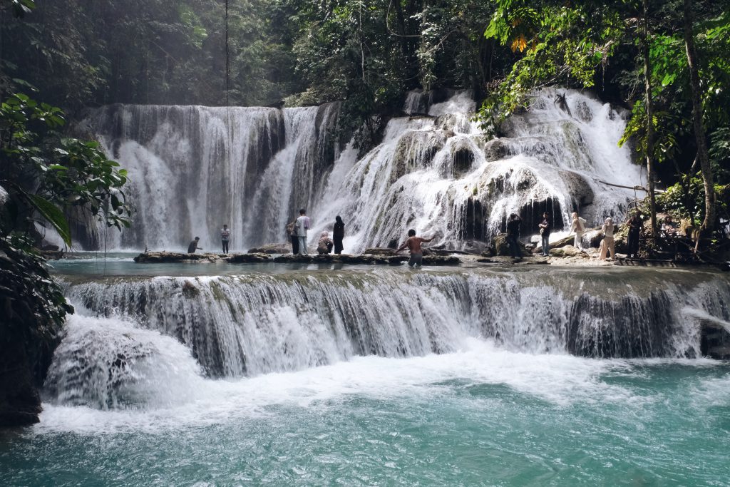air terjun Piala on a sunday Luwuk